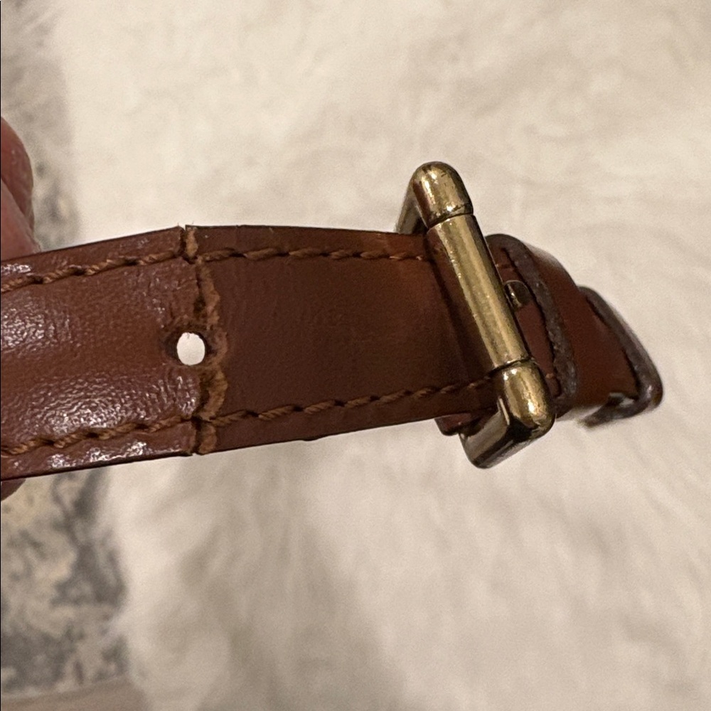 REHAB Authentic LV Louis Vuitton Leather Adjustable Crossbody Replacement Strap - Picture 4 of 11